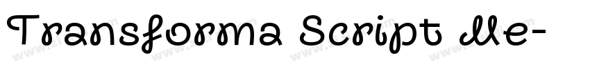 Transforma Script Me字体转换